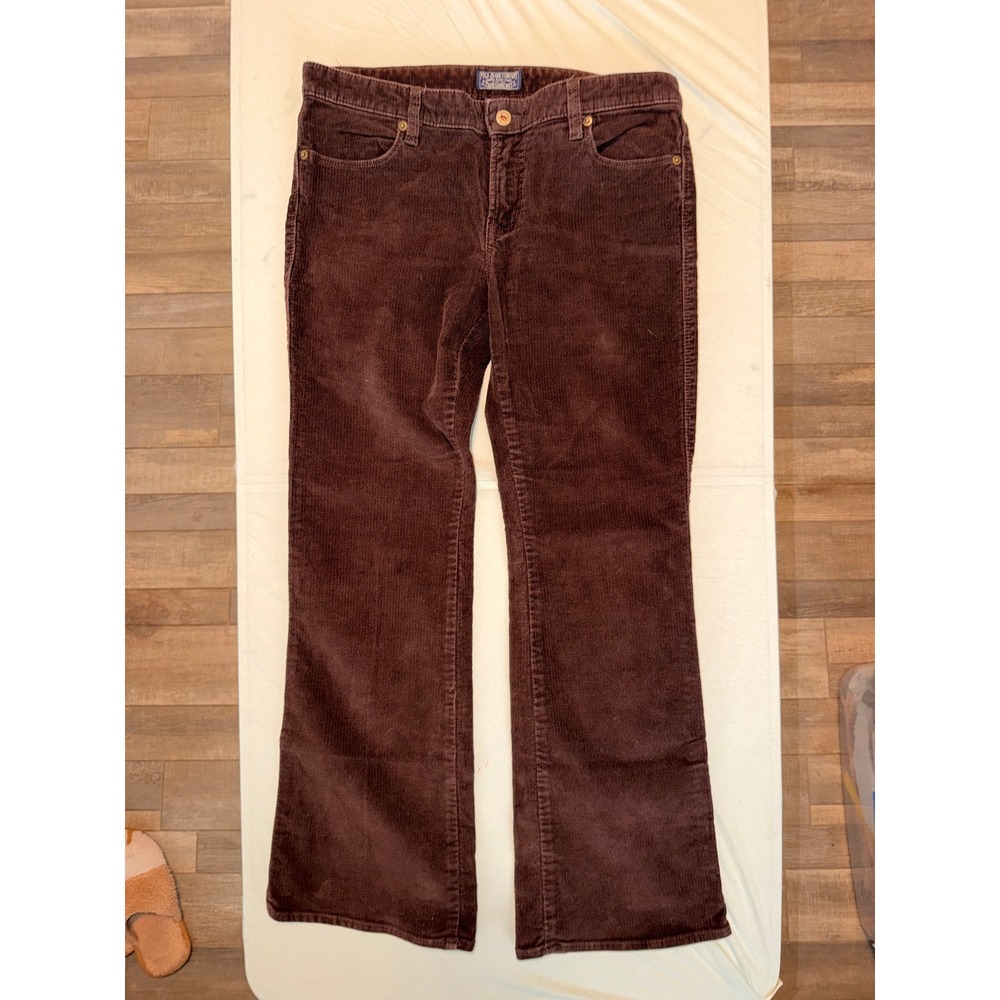Polo Jeans Ralph Lauren Womens Brown Corduroy Pants Bootcut Size 10x30